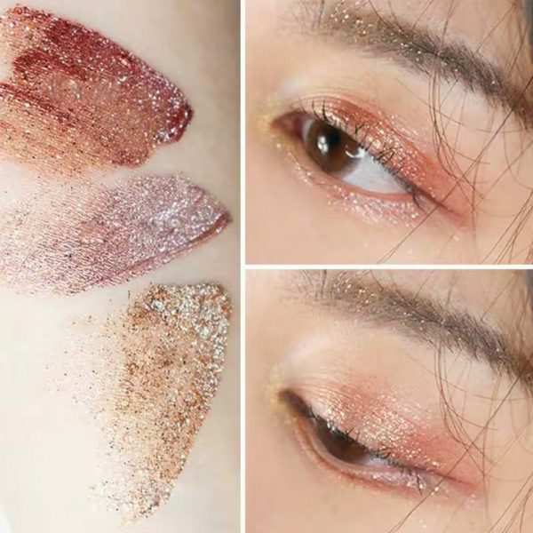 Pack Of 6 Mocallure Metallic Shiny Waterproof Glitter Eyeshadow Liquid Eyeliner