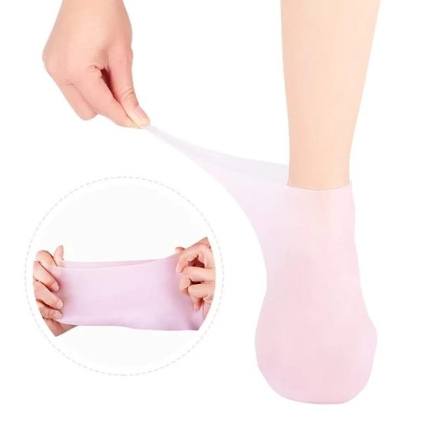 pair Silicone Foot Care Socks Anti Cracking Moisturizing Gel Socks Cracked Dead Skin Remove Protector Pain Relief Pedicure Tool