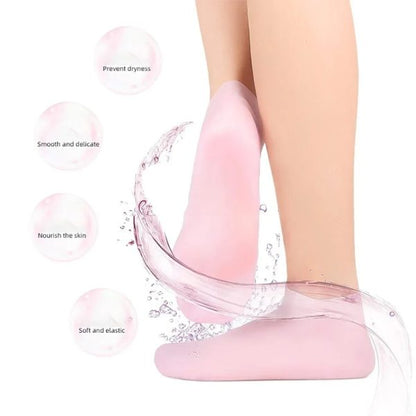 pair Silicone Foot Care Socks Anti Cracking Moisturizing Gel Socks Cracked Dead Skin Remove Protector Pain Relief Pedicure Tool