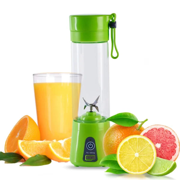 6 Blades Electric Blender Mini Portable Juicer Usb Rechargeable 380ml