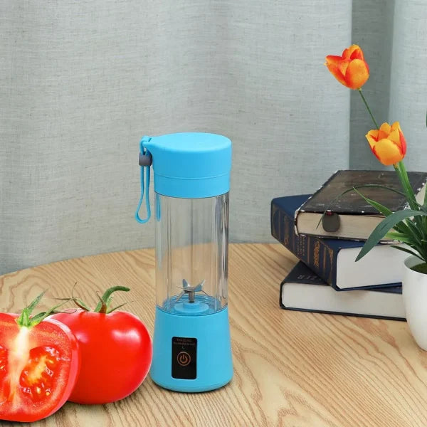 6 Blades Electric Blender Mini Portable Juicer Usb Rechargeable 380ml