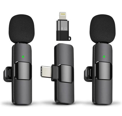 Boya Bymw3 Wireless Mic Dual Microphone Vlogging Mic, For Podcast, Interviews, With Microphone For Type C, Android, Ios Lightining & 3.5mm Jack