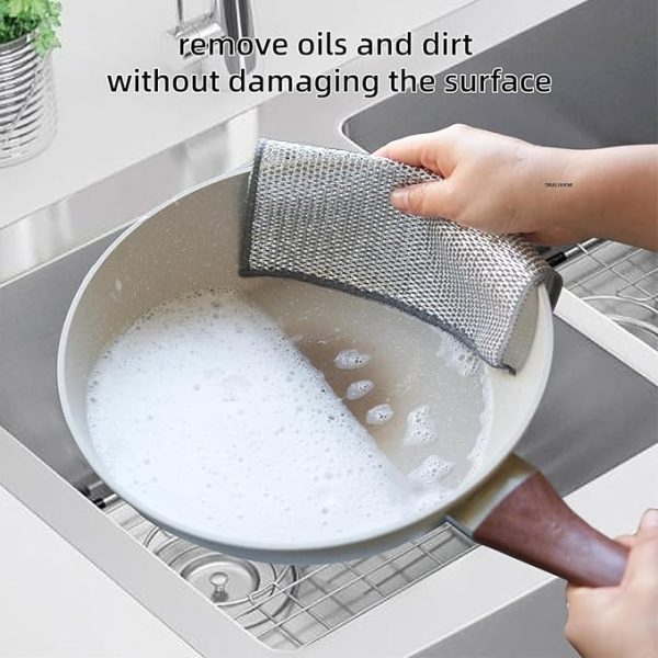 Combo Pack 2 In 1 Dumpling Maker + Dishwashing Rug | Best Samosa Maker & Metal Wire Dish Washing Rugs For Kitchen