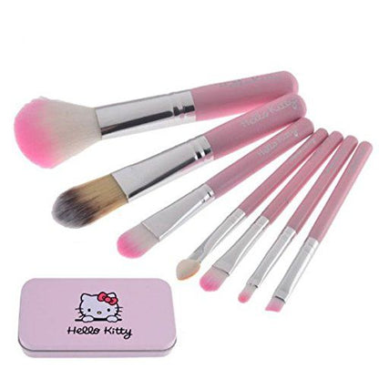 Cute 7 Piece Makeup Foundation Powder Eye Shadow Brushes Set