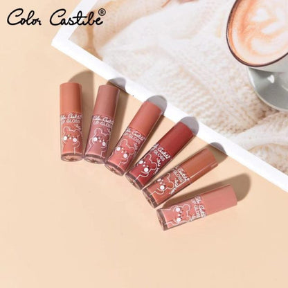 Dragon Ranee 6 Colors Cartoon Set Waterproof Moisturizing Lip Gloss Set Non-fading Lip Liquid Mirror Lipstick For Lip Gloss