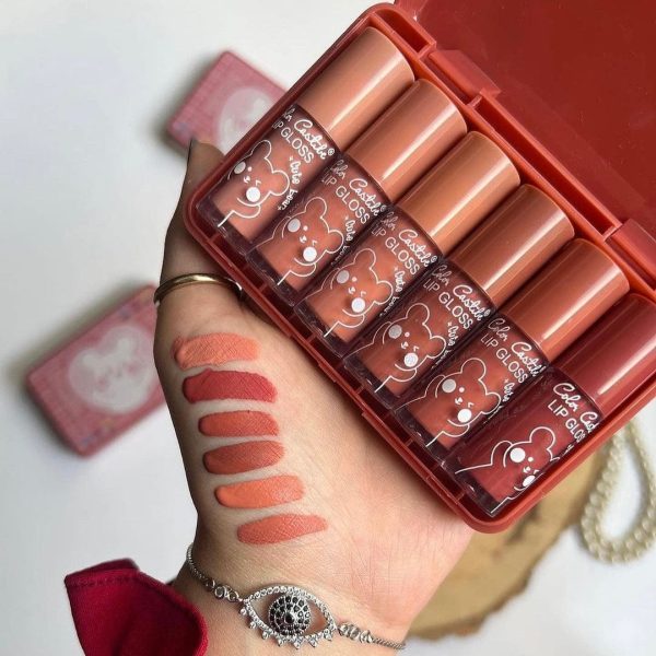 Dragon Ranee 6 Colors Cartoon Set Waterproof Moisturizing Lip Gloss Set Non-fading Lip Liquid Mirror Lipstick For Lip Gloss