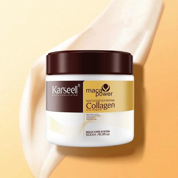 Karseell Hair Mask Collagen Treatment Cream – Argan Oil Maca Essence, 6.76 fl.OZ 500ml (200g)( Without Box )