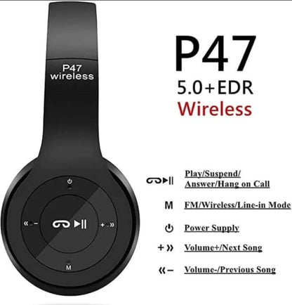 P47 Wireless Headphones Invincible Ultra Small Bluetooth Headset For Gaming