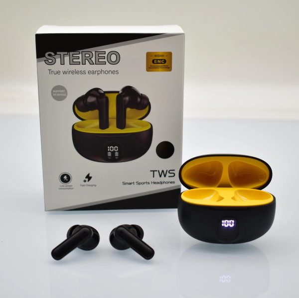 Professional Display Earbuds Stereo 895b Wireless Bluetooth Earbuds | Mic In-ear Headphones With Led Display |immersive Sound | Type C Fast Charging | Bluetooth 5.3 For Android/iphone