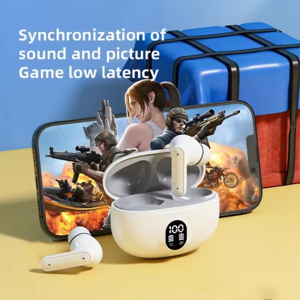 Professional Display Earbuds Stereo 895b Wireless Bluetooth Earbuds | Mic In-ear Headphones With Led Display |immersive Sound | Type C Fast Charging | Bluetooth 5.3 For Android/iphone