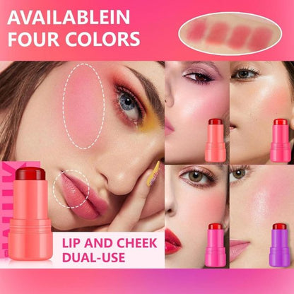 Mocallure Jelly Blush Stick Rouge Cream Shimmer Blusher Stick Monochrome Blush Mud Matte Moisturizing Makeup Lip Tint Cheek